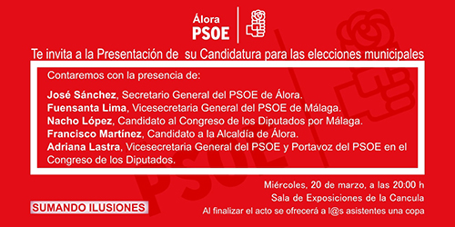 Presentacin Candidatura Elecciones Municipales